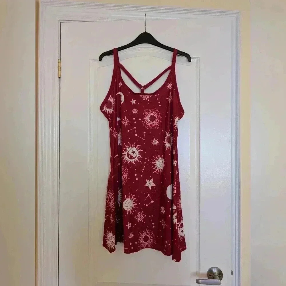 Red  celestial xl slip dress
